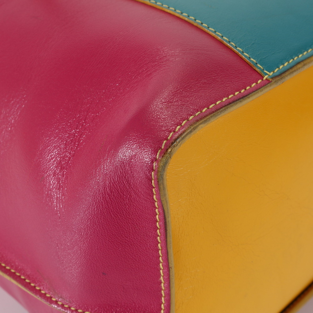 Fendi Leather Shoulder Bag Tote Pink AET - Picture 8 of 15